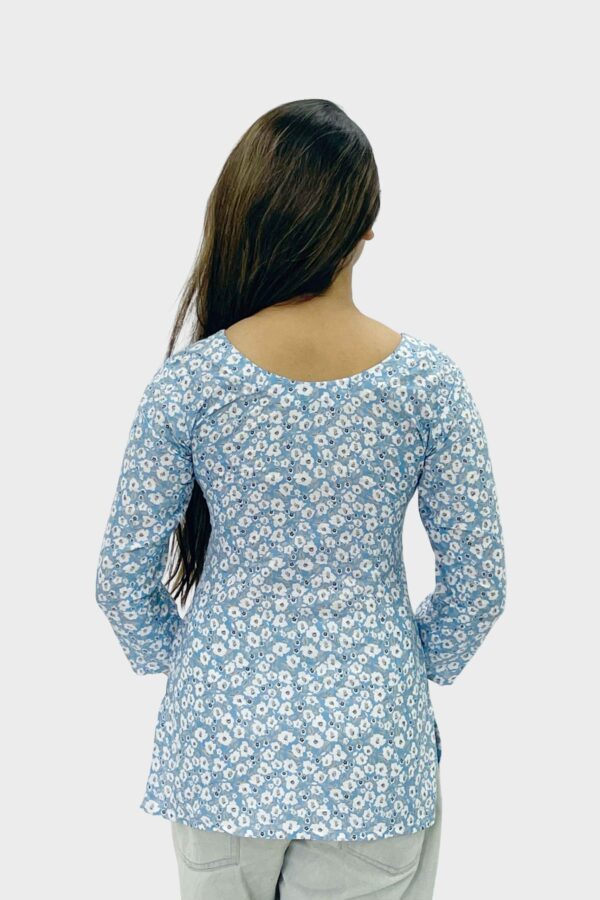 Cambric Midnight Bloom  Kurti - Image 2