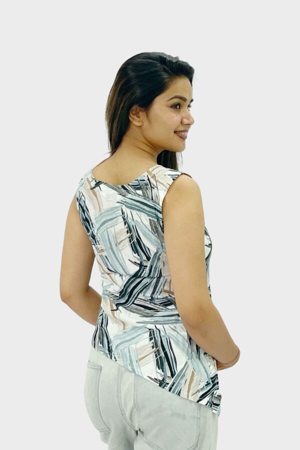 Canvas Cut Round Neck Kurti - Image 3