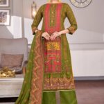 Heavy Viscose Reyon Discharge Print With Fancy Hand Work 4