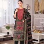 Heavy Viscose Reyon Discharge Print With Fancy Hand Work 2