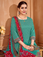 Pure Cotton Cambric Print With Swarovski Diamond Work