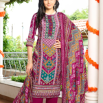 Reyon Designer Print With Swarvoski Diamond