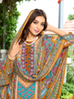 Reyon Designer Print With Swarvoski Diamond 4