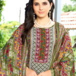 Reyon Designer Print With Swarvoski Diamond 3