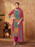 Pure Viscose Reyon Exclusive Print With Elegant Hand Work 3 - Image 2