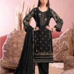 Heavy Viscose Reyon Embroidery Work With Fancy Back Print 6