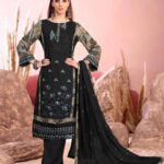 Heavy Viscose Reyon Embroidery Work With Fancy Back Print 3